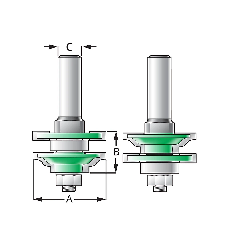 Small Reversible Ogee Frame Bit