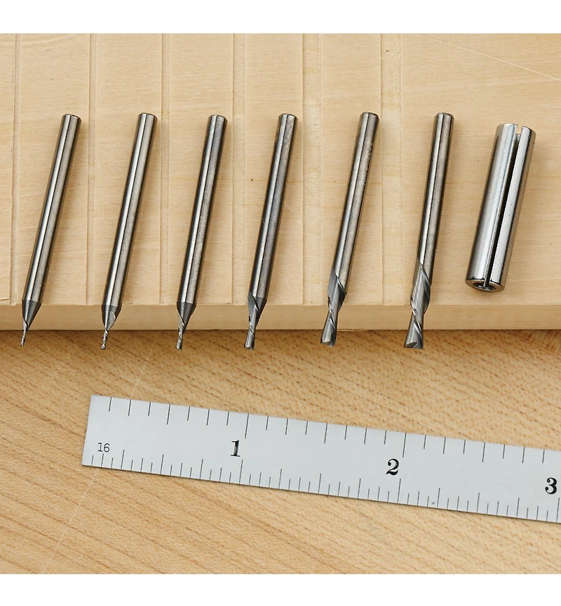Mini Downcut Spiral Bits