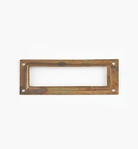 Porte-étiquettes en laiton estampé