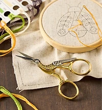 Gold-Plated Stork Scissors