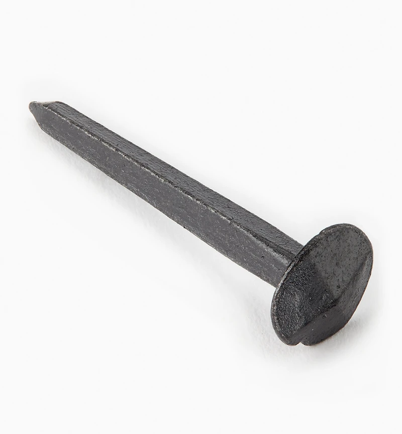 Black Steel Diamond-Head Forged Nails from Clouterie Rivierre