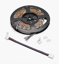 8' Color-Controlled RGB+W LED Tape Light Set