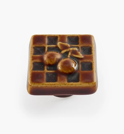Boutons en céramique à motif de cerise