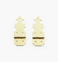 Fancy Narrow Brass Box Hinges