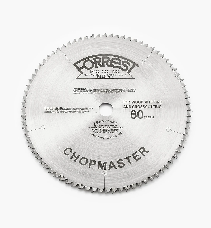 Forrest Chopmaster Saw Blades