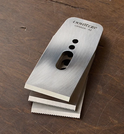 Veritas 2" Toothed Blades for Low-Angle Smooth Plane