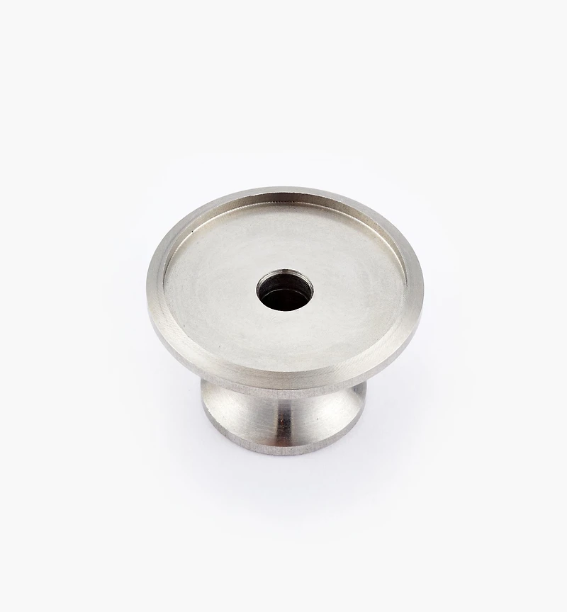 Veritas Stainless-Steel Large Smooth Insert Knobs