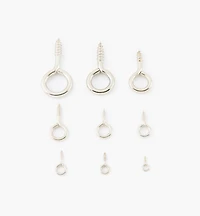 Nickel-Plated Screw Eyes