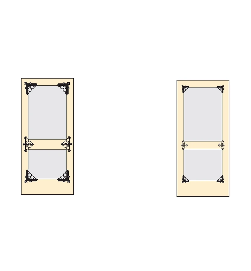 Victorian Screen Door Large Corner Braces