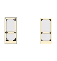 Victorian Screen Door Large Corner Braces
