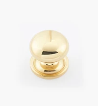 Round Brass Plain Knobs