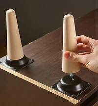 Pied droit en bois pour table