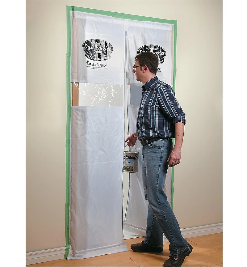 Magnetic Dust-Barrier Door