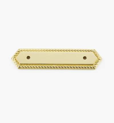Brass Rope-Edge Handle Escutcheons