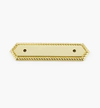 Brass Rope-Edge Handle Escutcheons