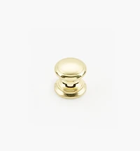Bevelled Brass Round Knobs