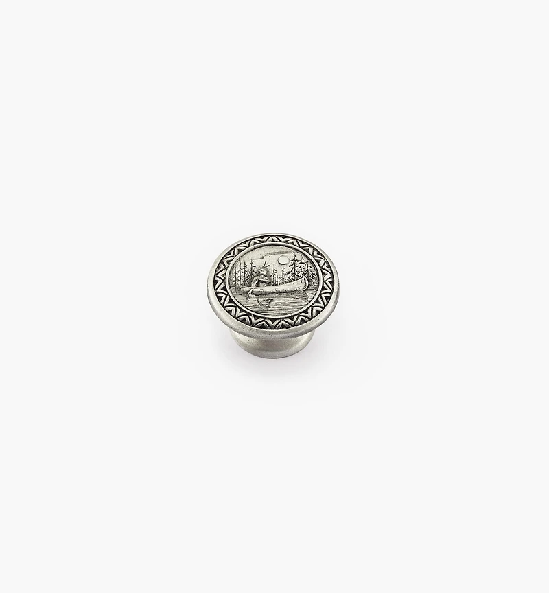 Pewter Canoe Knob