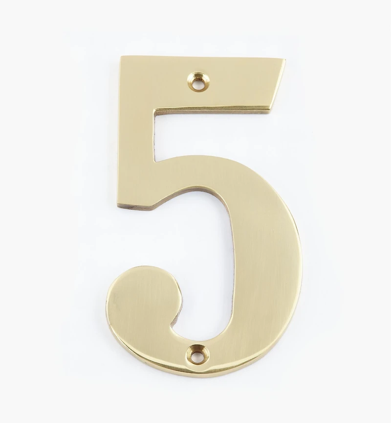 Standard Cast Brass House Numbers
