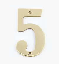 Standard Cast Brass House Numbers