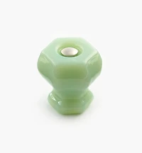 Hexagonal Glass Knob