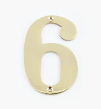 Standard Cast Brass House Numbers