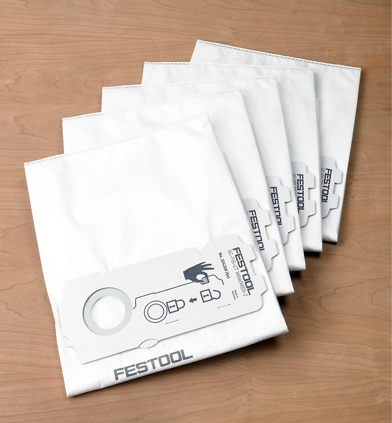 Sacs filtres autonettoyants pour aspirateurs CT MINI, CT MIDI et CT 15 Festool