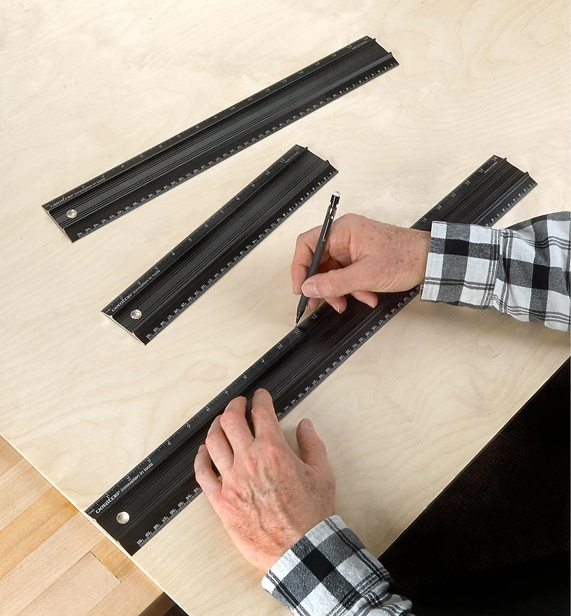 Set of 3 Veritas Imperial/Metric Shop Rules