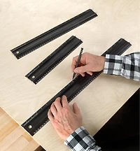 Set of 3 Veritas Imperial/Metric Shop Rules