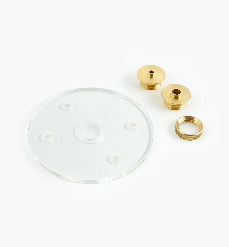 Veritas Template Bushings & Base Plate for Rotary Tool Plunge Base