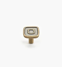 Bouton à motif rectiligne