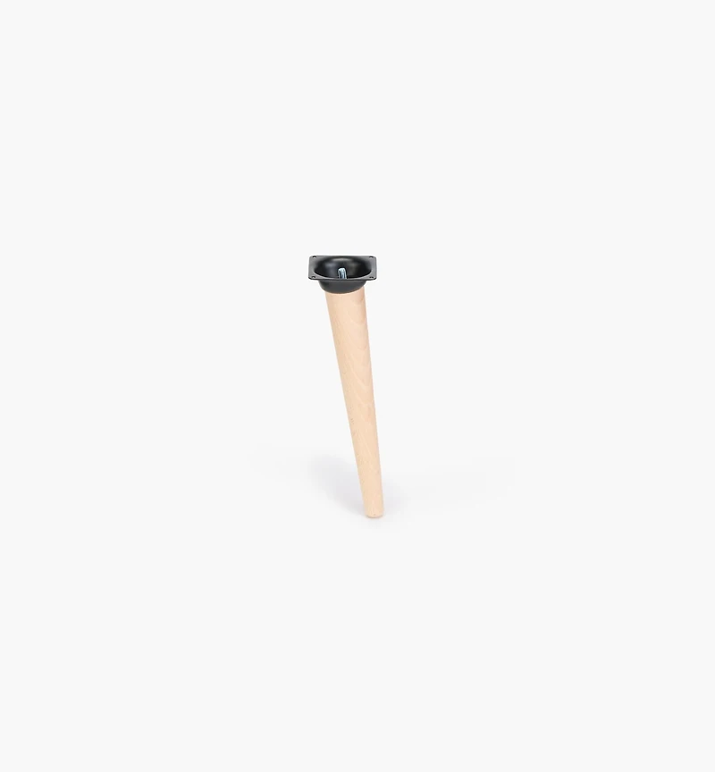 Pied incliné en bois pour table