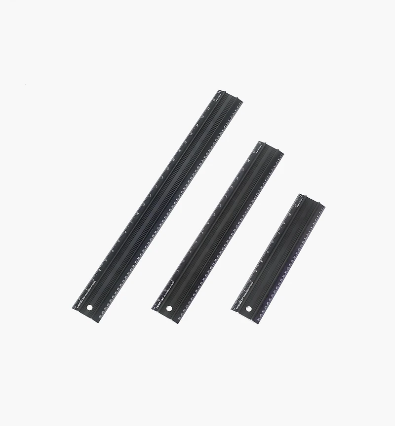 Set of 3 Veritas Imperial/Metric Shop Rules
