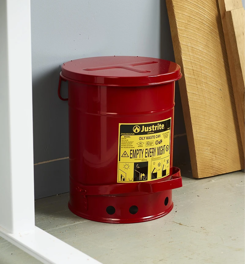 Metal Can for Flammable Waste