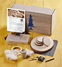 Make It Yourself Pyrography Clock & Coasters Kit