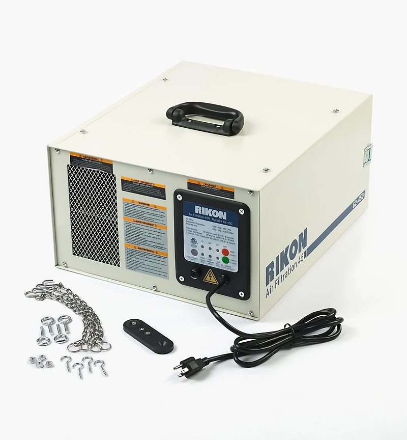 Rikon 450 cfm Air Cleaner (Model 62-450)