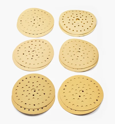 12-Pc. Sample Pack of Mirka 6" 50-Hole Gold Multifit Grip Discs