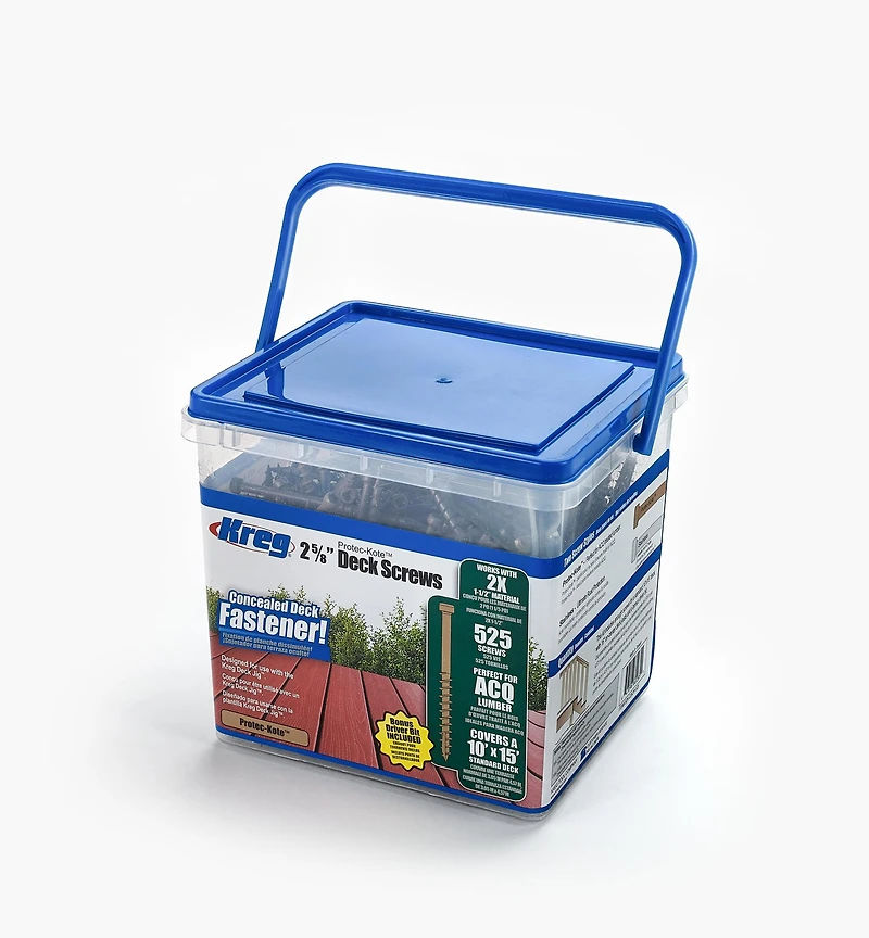 Vis à enduit de céramique pour terrasse Kreg