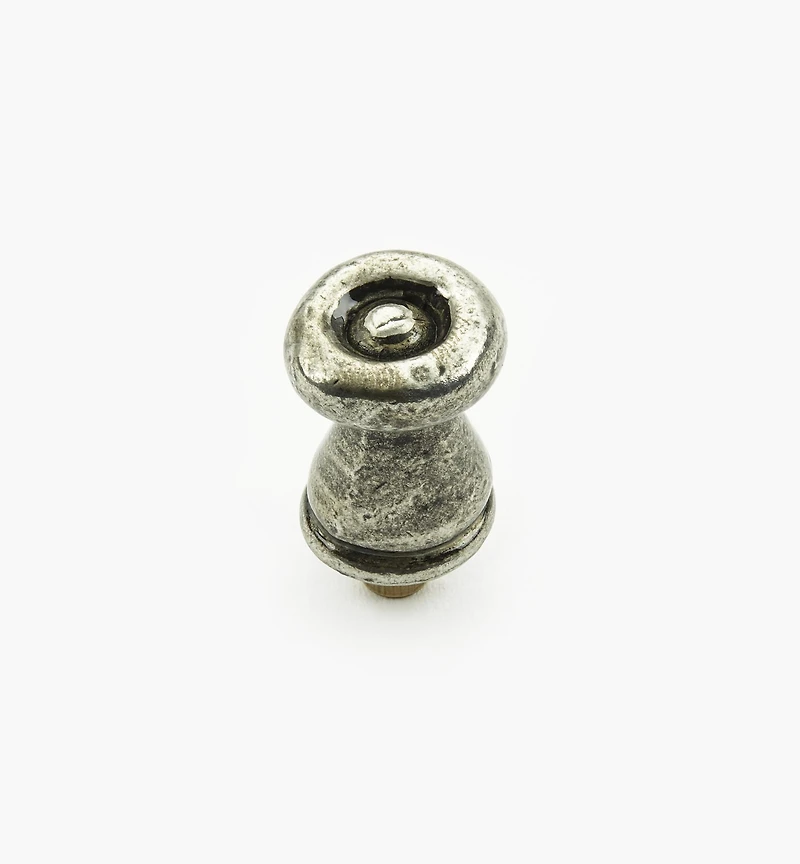 Bright Pewter Round Knobs