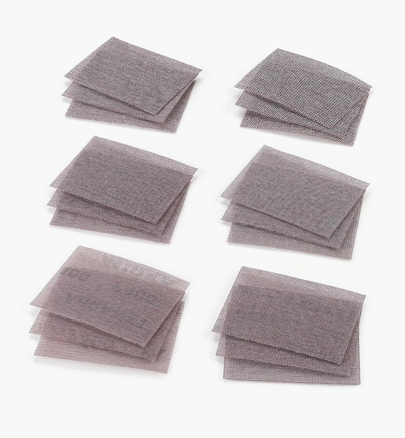 18-Pc. Sample Pack of Mirka Abranet 3" × 4" Grip Sheets