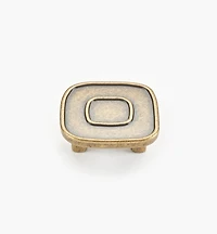 Bouton à motif rectiligne