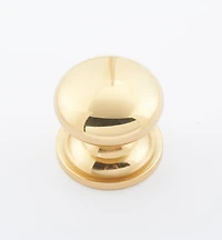 Round Brass Plain Knobs