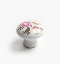 Bouton à motif floral