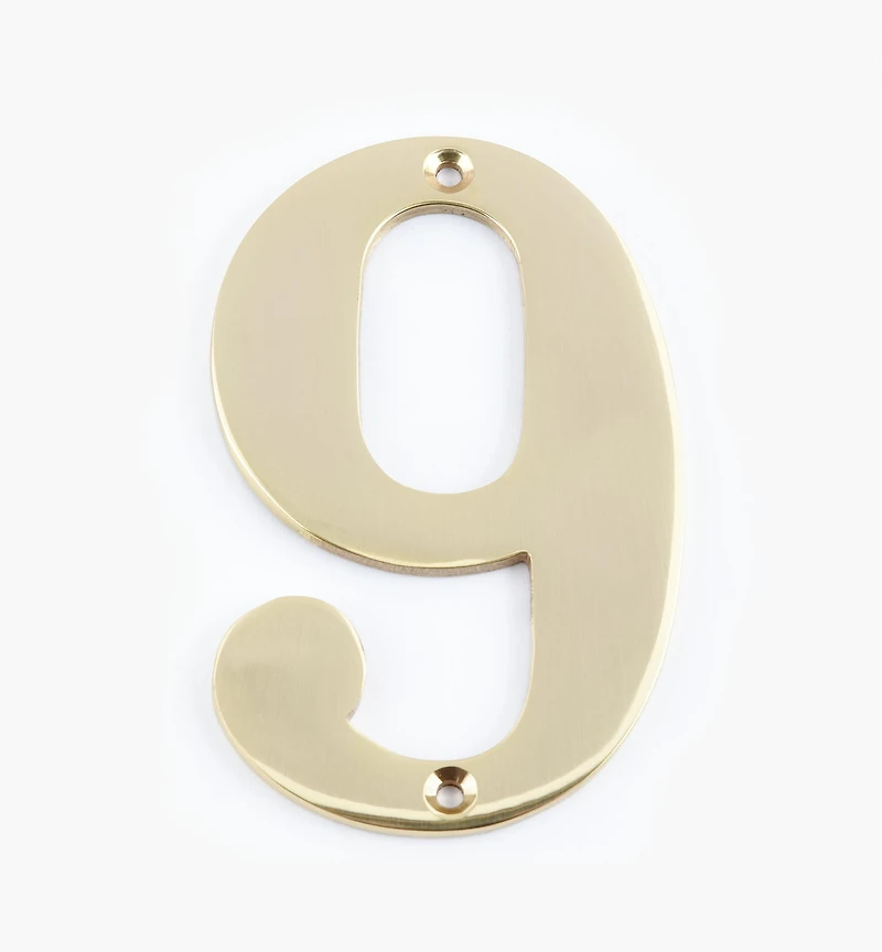 Standard Cast Brass House Numbers