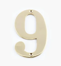 Standard Cast Brass House Numbers