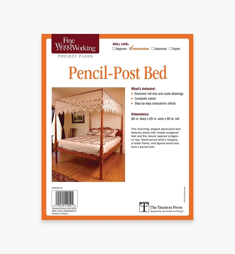 Pencil-Post Bed Plan