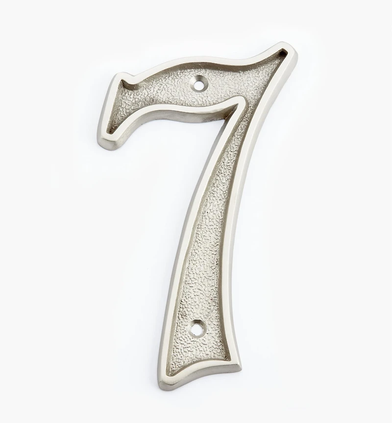 Italic Cast Brass House Numbers