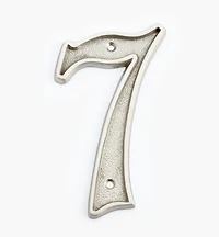 Italic Cast Brass House Numbers