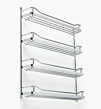 Wide Four-Shelf Screw-Mount Spice Rack