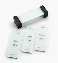 Shapton Set of 3 GlassStone (GS) HR Stones & Field Holder