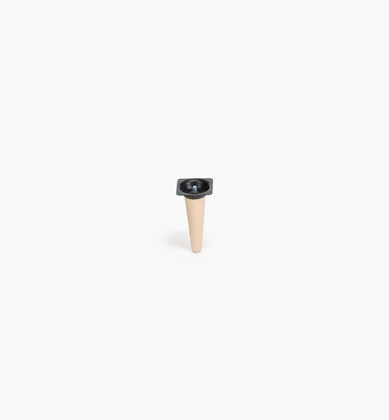 Pied droit en bois pour table